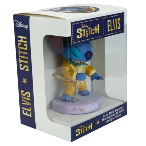 Figura Stitch Elvis Traje Dorado Disney Enesco 12 cm [2]