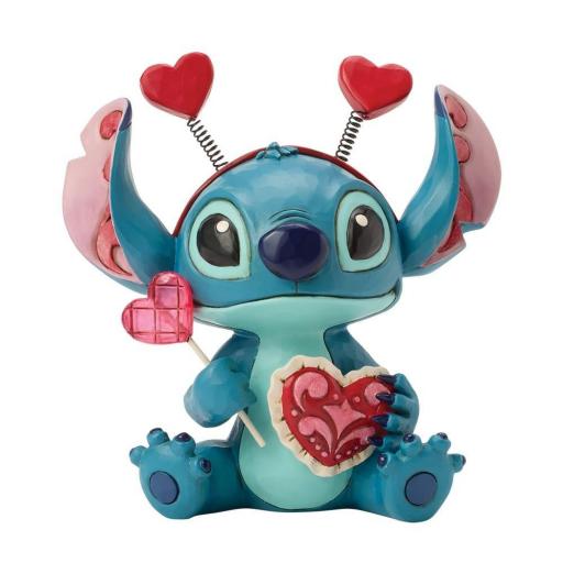 Figura Stitch San Valentín Disney Enesco 12 cm