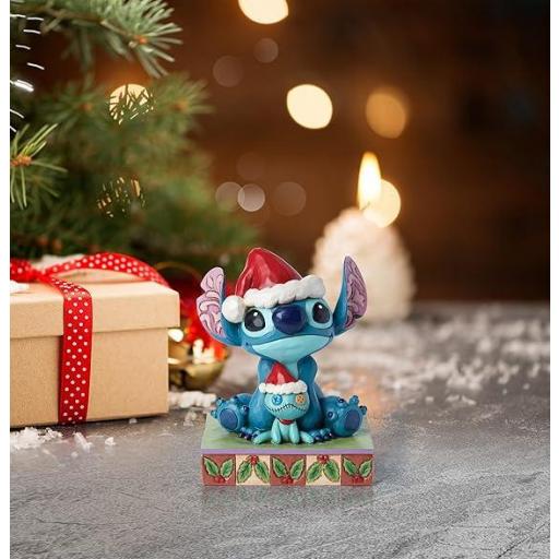 Figura Stitch Santa & Scrump Disney Enesco 14 cm [4]