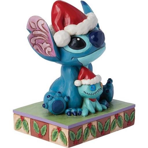Figura Stitch Santa & Scrump Disney Enesco 14 cm [2]