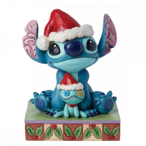 Figura Stitch Santa & Scrump Disney Enesco 14 cm [0]