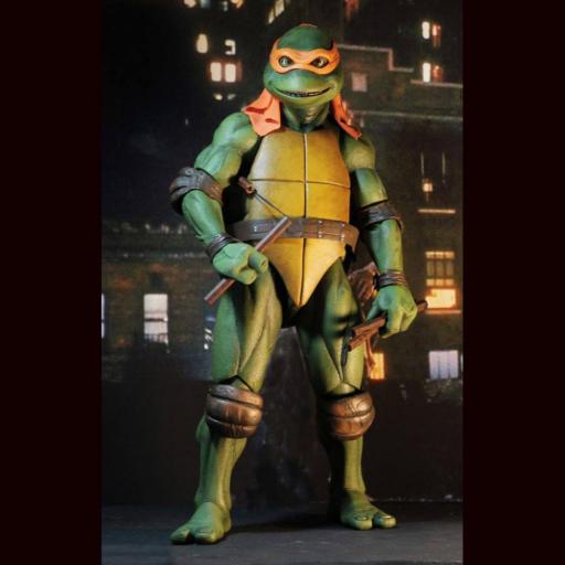 Figura Tortugas Ninja Michelangelo 1990 NECA 42 cm