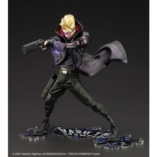 Figura Trigun Stampede Vash The Gunman in Black Ver. ARTFXJ Kotobukiya 22 cm [4]