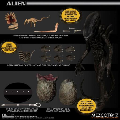 Figura articulada Mezco Toyz Alien 18 cm [3]