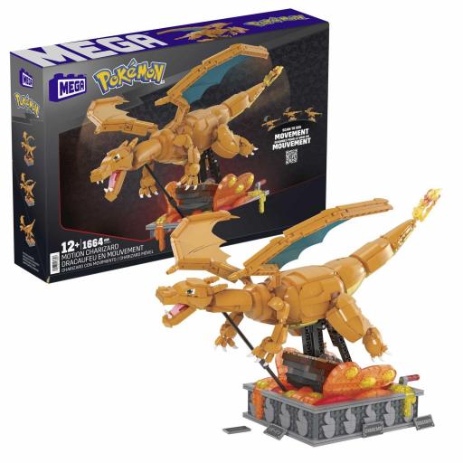 Kit construcción Pokémon Charizard Mattel 30 cm