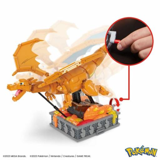 Kit construcción Pokémon Charizard Mattel 30 cm [4]