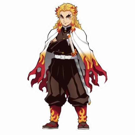 Lámpara Neón Demon Slayer Kimetsu No Yaiba Ryojuro Rengoku 40 cm