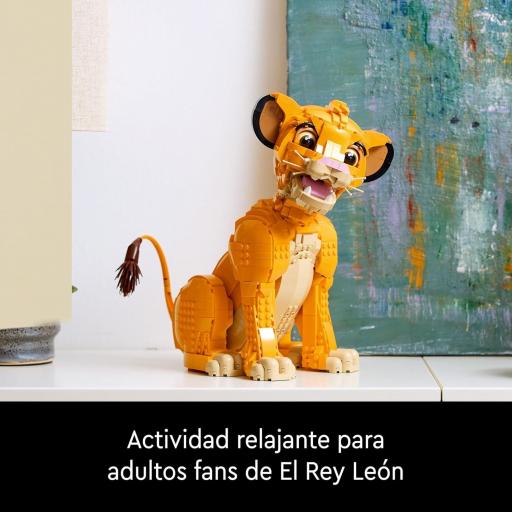 Lego Set Construcción Disney El Rey León Simba Joven 3D 29 cm [2]