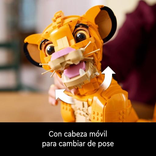 Lego Set Construcción Disney El Rey León Simba Joven 3D 29 cm [4]