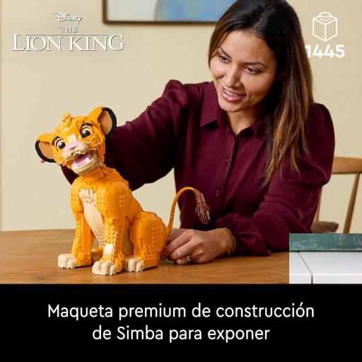 Lego Set Construcción Disney El Rey León Simba Joven 3D 29 cm [3]