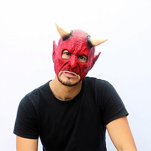 Máscara Demonio Rojo Disfraz Halloween Cosplay Ghoulish  [0]