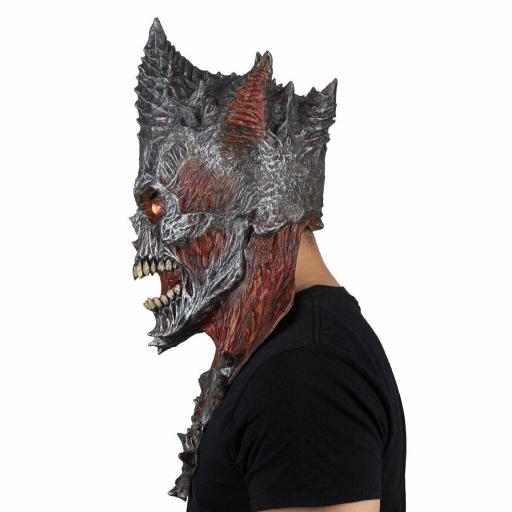 Máscara King Reaper Fire Disfraz Halloween Cosplay Ghoulish  [2]