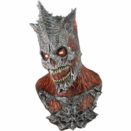 Máscara King Reaper Fire Disfraz Halloween Cosplay Ghoulish 