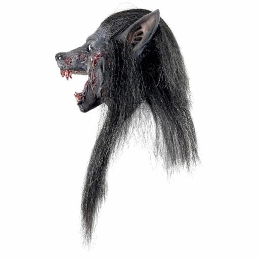 Máscara Lobo Negro Disfraz Halloween Cosplay Ghoulish  [4]
