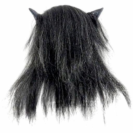 Máscara Lobo Negro Disfraz Halloween Cosplay Ghoulish  [5]
