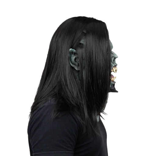 Máscara Vampiro con Cabello Disfraz Halloween Cosplay Ghoulish  [3]