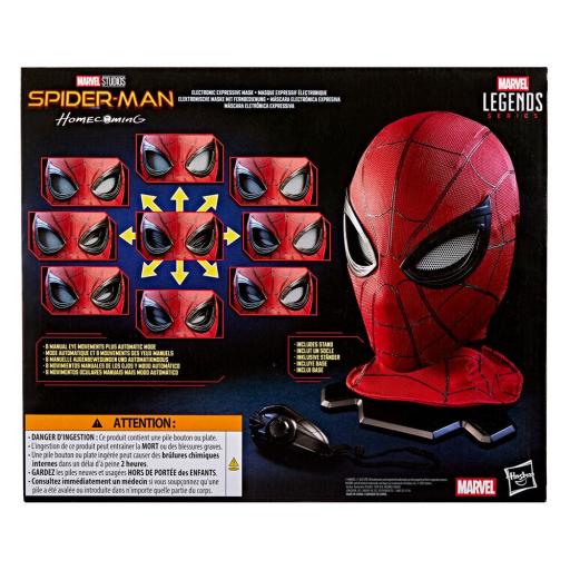Máscara electrónica Spiderman Homecoming Marvel Legends Hasbro 15 cm [2]