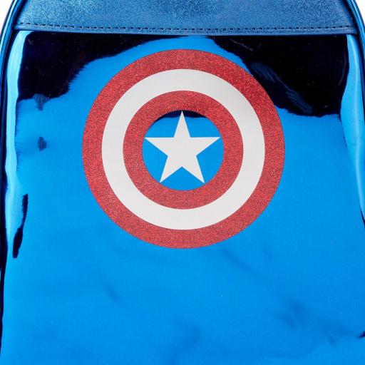 Mochila Capitan America Metallic Marvel Loungefly 26 cm [4]
