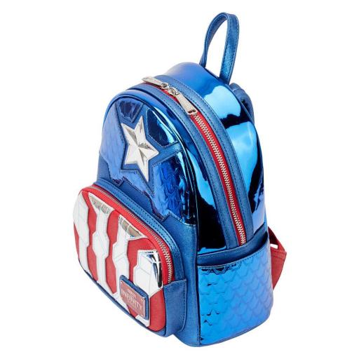 Mochila Capitan America Metallic Marvel Loungefly 26 cm [2]