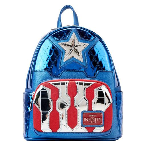 Mochila Capitan America Metallic Marvel Loungefly 26 cm [0]