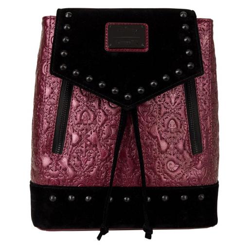 Mochila Disney Villanos Granate Metálico Loungefly