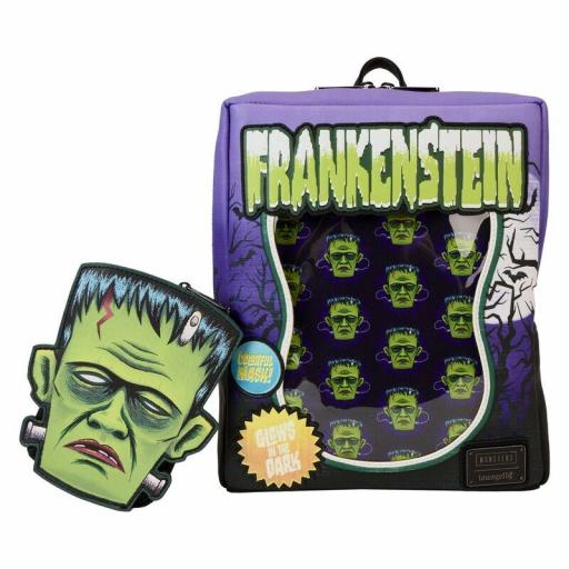 Mochila Frankenstein Neon Mask Universal Monster Loungefly 24 cm [2]