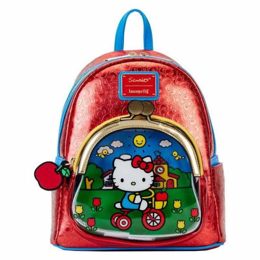 Mochila Hello Kitty 50th Anniversary Metallic Loungefly 26 cm