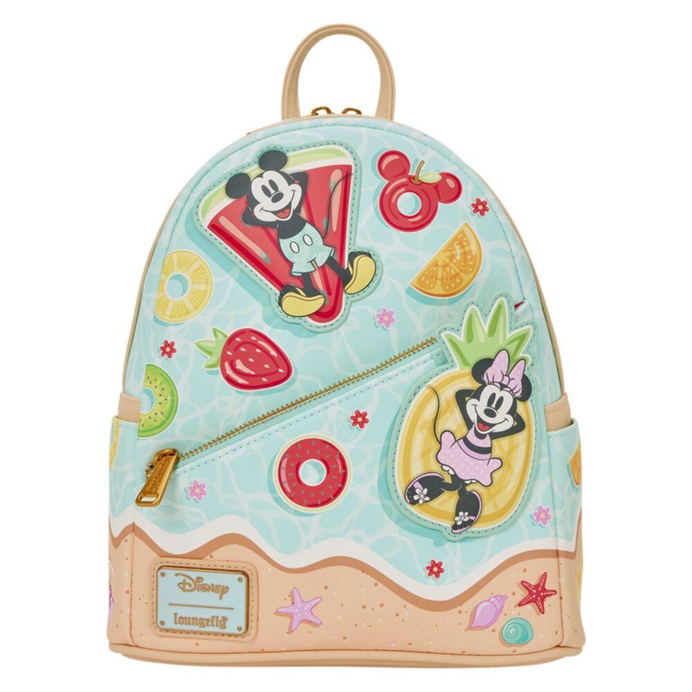 Mochila Mickey & Minnie Beach Fun Disney Loungefly 26 cm
