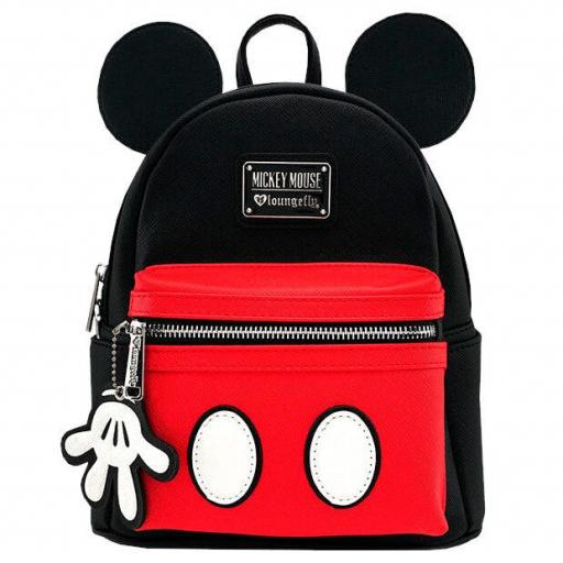 Mochila Mickey Mouse Roja y Negra Disney Loungefly