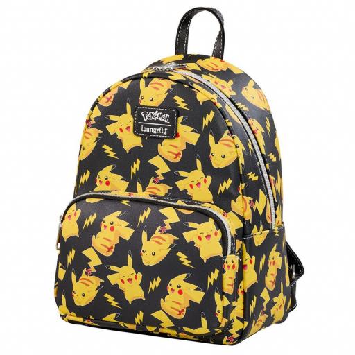 Mochila Pokemon Pikachu Black & Yellow Loungefly [1]