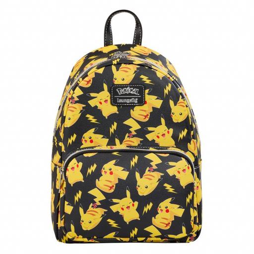 Mochila Pokemon Pikachu Black & Yellow Loungefly [0]
