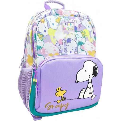Mochila Snoopy Purple Colors Adaptable 42 cm [1]