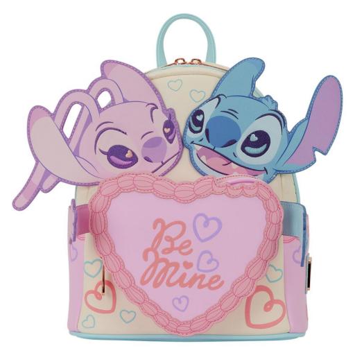 Mochila Stitch & Angel Be Mine Disney Loungefly 26 cm