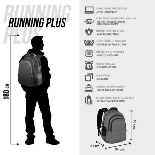 Mochila Wednesday Miércoles Chains Running Plus Karactermania [4]