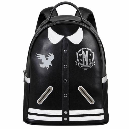 Mochila Wednesday Miércoles Varsity Karactermania