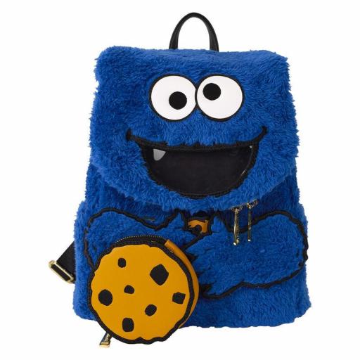 Mochila peluche Barrio Sésamo Monstruo Galletas Loungefly [2]