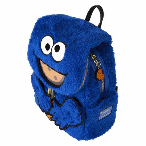 Mochila peluche Barrio Sésamo Monstruo Galletas Loungefly [3]