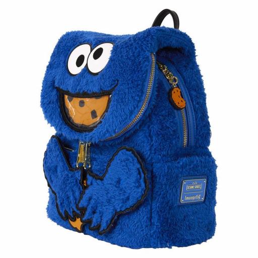 Mochila peluche Barrio Sésamo Monstruo Galletas Loungefly [4]