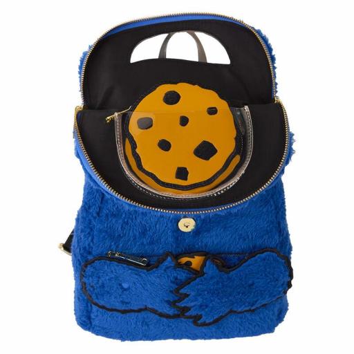 Mochila peluche Barrio Sésamo Monstruo Galletas Loungefly [1]