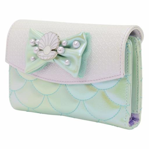 Monedero Cartera La Sirenita Iridescent Pearl Loungefly Disney 15 cm [1]