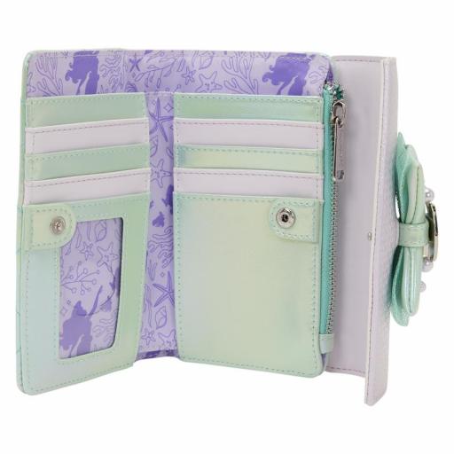 Monedero Cartera La Sirenita Iridescent Pearl Loungefly Disney 15 cm [2]