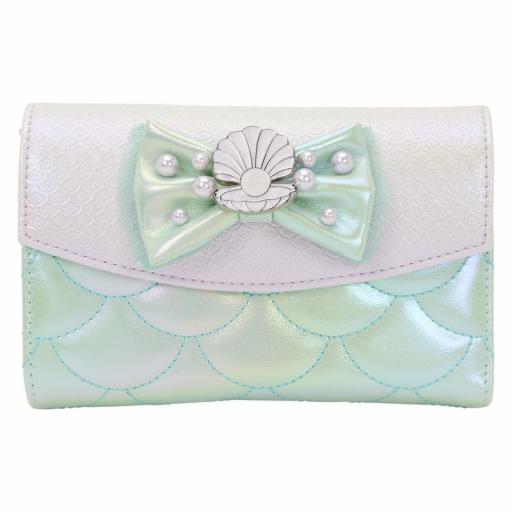 Monedero Cartera La Sirenita Iridescent Pearl Loungefly Disney 15 cm [0]