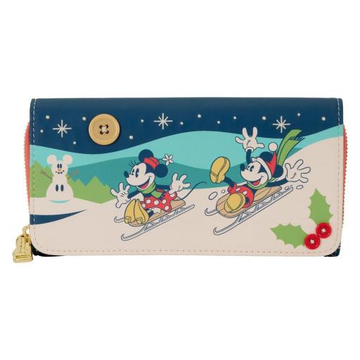 Monedero Cartera Mickey Mouse Holiday Disney Loungefly