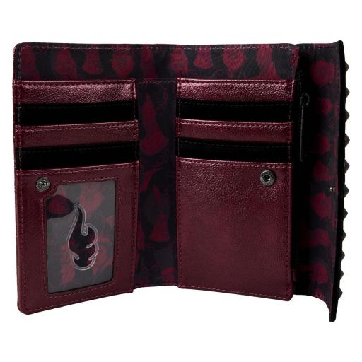 Monedero Disney Villanos Granate Metálico Loungefly [1]