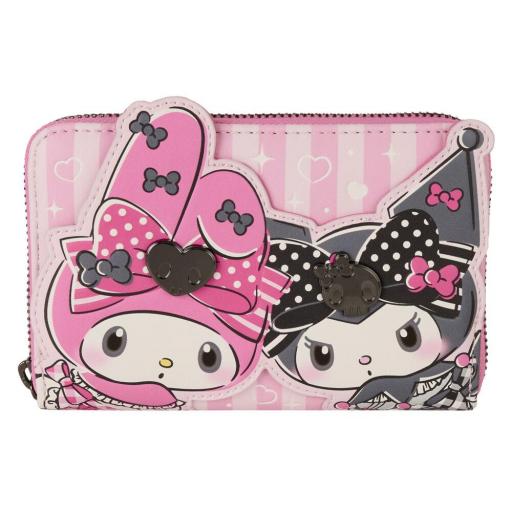 Monedero My Melody and Kuromi Sanrio Loungefly 15 cm