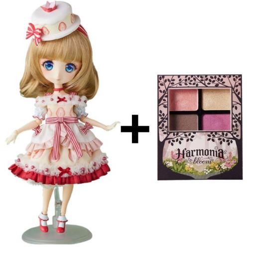 Muñeca Harmonia Humming Creator's Doll Fraisier Designed by Erimo 23 cm y paleta de sombras