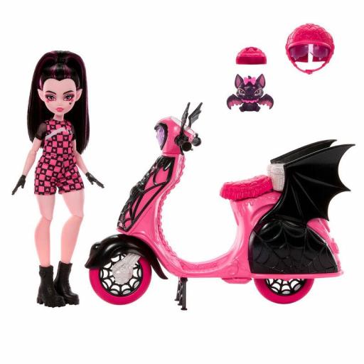 Muñeca Monster High Draculaura & Scooter 27 cm [4]