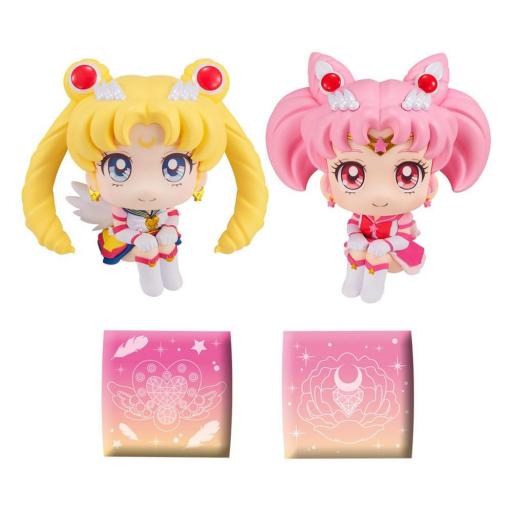 Pack 2 Figuras MegaHouse Look Up Eternal Sailor Moon y Eternal Sailor Chibi Moon versión especial 11 cm