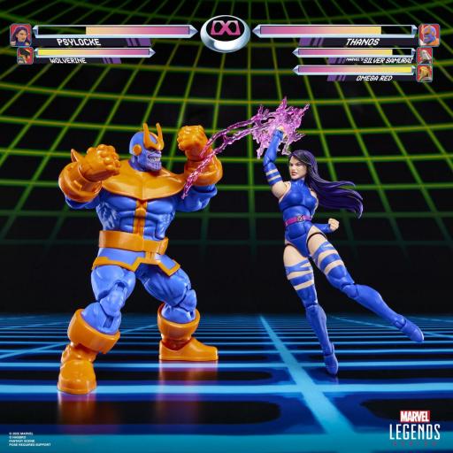 Pack 2 figuras Psylocke vs Thanos Gameverse Marvel Legends 15 cm [7]