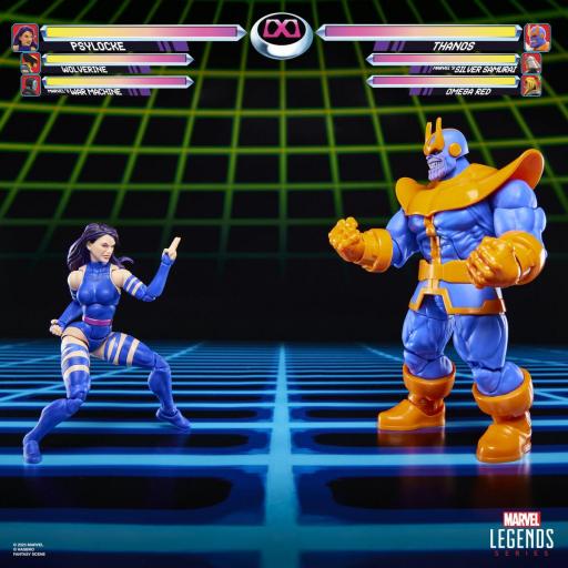 Pack 2 figuras Psylocke vs Thanos Gameverse Marvel Legends 15 cm [5]